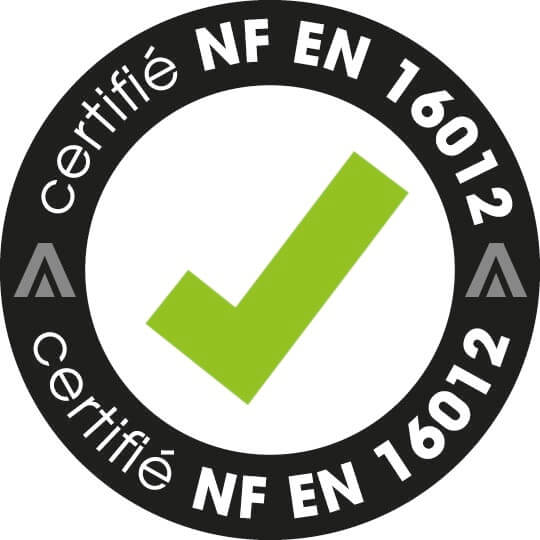 Certifié NF EN 16012
